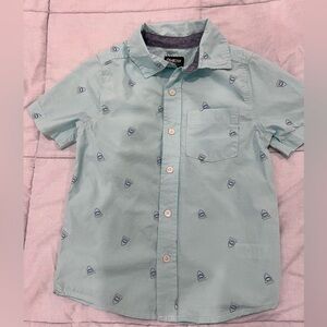 OshKosh B'gosh Light Blue Button Down with Sailboat Pattern